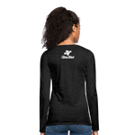 Alota Note$ Garmentry Monogram Women's Premium Long Sleeve T-Shirt - charcoal grey