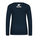 Alota Note$ Garmentry Monogram Women's Premium Long Sleeve T-Shirt - deep navy