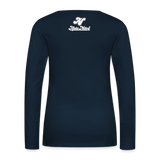 Alota Note$ Garmentry Monogram Women's Premium Long Sleeve T-Shirt - deep navy