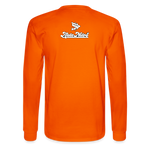 Alota Note$ White Lettermark x Icon/Wordmark Men's Long Sleeve T-Shirt - orange