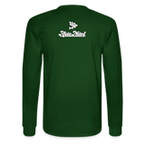 Alota Note$ White Lettermark x Icon/Wordmark Men's Long Sleeve T-Shirt - forest green