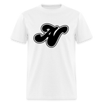 Alota Note$ Black Lettermark Unisex Classic T-Shirt - white