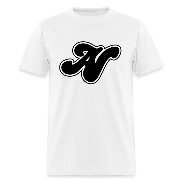 Alota Note$ Black Lettermark Unisex Classic T-Shirt - white