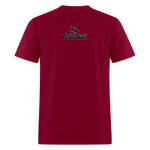 Alota Note$ Black Lettermark Unisex Classic T-Shirt - burgundy