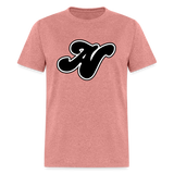 Alota Note$ Black Lettermark Unisex Classic T-Shirt - heather mauve