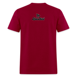 Alota Note$ Black Lettermark Unisex Classic T-Shirt - dark red