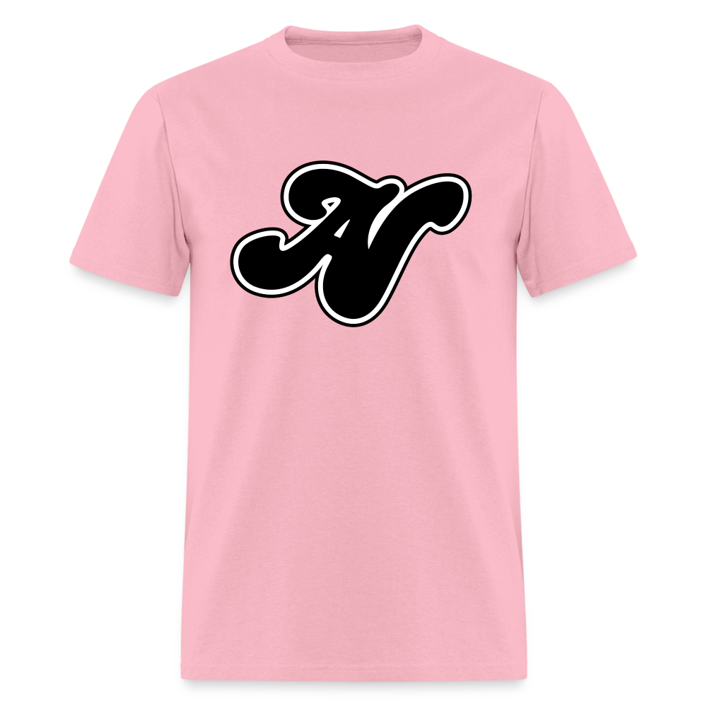 Alota Note$ Black Lettermark Unisex Classic T-Shirt - pink