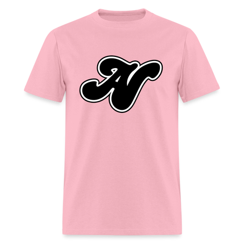 Alota Note$ Black Lettermark Unisex Classic T-Shirt - pink