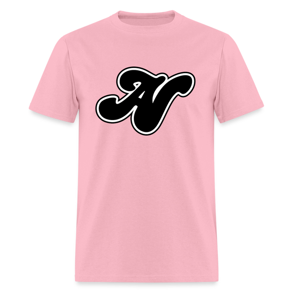 Alota Note$ Black Lettermark Unisex Classic T-Shirt - pink