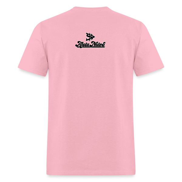 Alota Note$ Black Lettermark Unisex Classic T-Shirt - pink