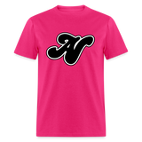 Alota Note$ Black Lettermark Unisex Classic T-Shirt - fuchsia