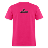 Alota Note$ Black Lettermark Unisex Classic T-Shirt - fuchsia