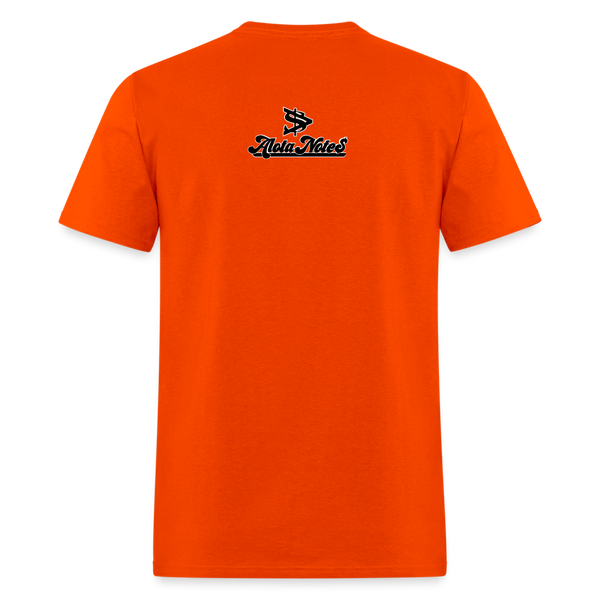 Alota Note$ Black Lettermark Unisex Classic T-Shirt - orange