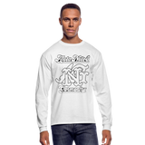 Alota Note$ Garmentry Monogram Men's Long Sleeve T-Shirt - white