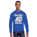 Alota Note$ Garmentry Monogram Men's Long Sleeve T-Shirt - royal blue