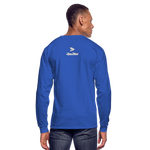 Alota Note$ Garmentry Monogram Men's Long Sleeve T-Shirt - royal blue