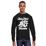 Alota Note$ Garmentry Monogram Men's Long Sleeve T-Shirt - black