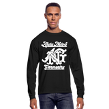 Alota Note$ Garmentry Monogram Men's Long Sleeve T-Shirt - black