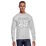 Alota Note$ Garmentry Monogram Men's Long Sleeve T-Shirt - heather gray