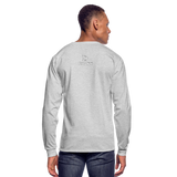 Alota Note$ Garmentry Monogram Men's Long Sleeve T-Shirt - heather gray