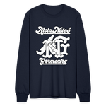 Alota Note$ Garmentry Monogram Men's Long Sleeve T-Shirt - navy