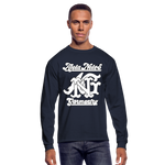 Alota Note$ Garmentry Monogram Men's Long Sleeve T-Shirt - navy