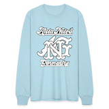 Alota Note$ Garmentry Monogram Men's Long Sleeve T-Shirt - powder blue