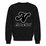 Alota Note$ Blk Lettermark/Wordmark + Icon/Monogram Unisex Crewneck Sweatshirt - black