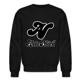 Alota Note$ Blk Lettermark/Wordmark + Icon/Monogram Unisex Crewneck Sweatshirt - black