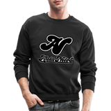 Alota Note$ Blk Lettermark/Wordmark + Icon/Monogram Unisex Crewneck Sweatshirt - black