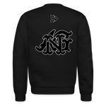 Alota Note$ Blk Lettermark/Wordmark + Icon/Monogram Unisex Crewneck Sweatshirt - black