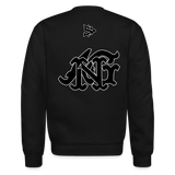 Alota Note$ Blk Lettermark/Wordmark + Icon/Monogram Unisex Crewneck Sweatshirt - black