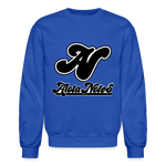 Alota Note$ Blk Lettermark/Wordmark + Icon/Monogram Unisex Crewneck Sweatshirt - royal blue