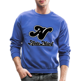 Alota Note$ Blk Lettermark/Wordmark + Icon/Monogram Unisex Crewneck Sweatshirt - royal blue