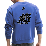 Alota Note$ Blk Lettermark/Wordmark + Icon/Monogram Unisex Crewneck Sweatshirt - royal blue