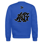 Alota Note$ Blk Lettermark/Wordmark + Icon/Monogram Unisex Crewneck Sweatshirt - royal blue