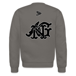 Alota Note$ Blk Lettermark/Wordmark + Icon/Monogram Unisex Crewneck Sweatshirt - asphalt gray