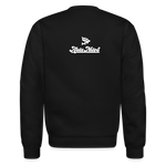 Alota Note$ Garmentry Monogram/Wordmark + Icon/Wordmark Scripted Sleeve Unisex Crewneck Sweatshirt - black