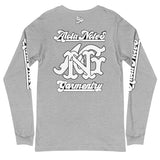 Alota Note$ Lettermark Left Chest Unisex Long Sleeve Tee - Bella + Canvas 3501