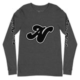 Alota Note$ Black Lettermark Unisex Long Sleeve Tee