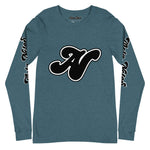 Alota Note$ Black Lettermark Unisex Long Sleeve Tee