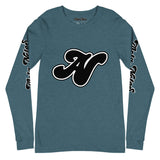 Alota Note$ Black Lettermark Unisex Long Sleeve Tee