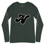 Alota Note$ Black Lettermark Unisex Long Sleeve Tee