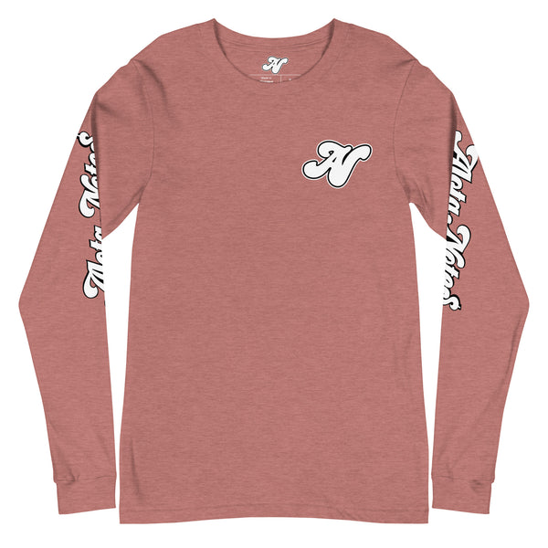 Alota Note$ Lettermark Left Chest Unisex Long Sleeve Tee - Bella + Canvas 3501