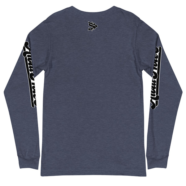 Alota Note$ Black Lettermark Unisex Long Sleeve Tee