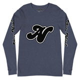 Alota Note$ Black Lettermark Unisex Long Sleeve Tee