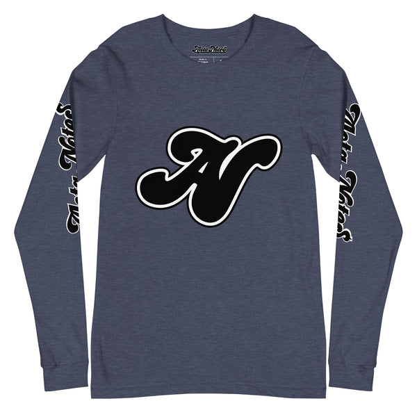 Alota Note$ Black Lettermark Unisex Long Sleeve Tee