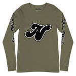 Alota Note$ Black Lettermark Unisex Long Sleeve Tee