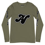 Alota Note$ Black Lettermark Unisex Long Sleeve Tee