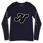 Alota Note$ Black Lettermark Unisex Long Sleeve Tee